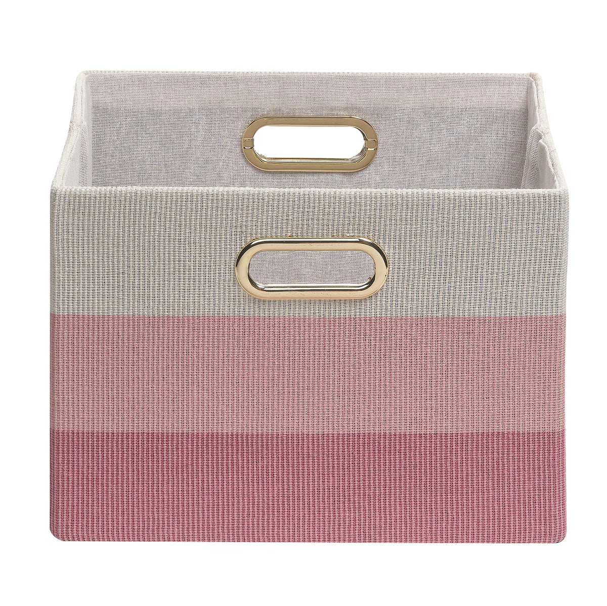 Lambs & Ivy Pink Ombre Foldable/Collapsible Storage Bin/Basket- Bambi Baby