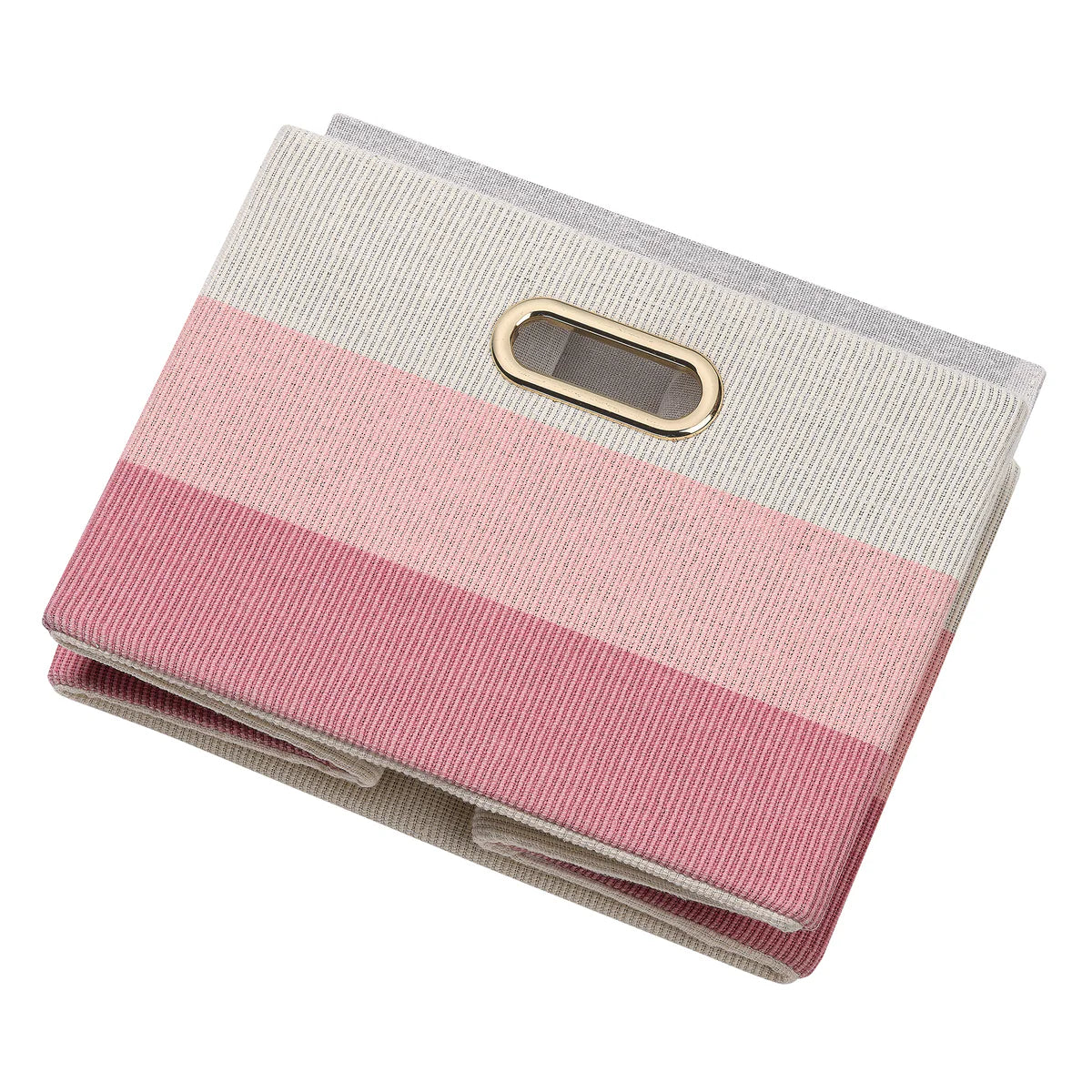 Lambs & Ivy Pink Ombre Foldable/Collapsible Storage Bin/Basket- Bambi Baby