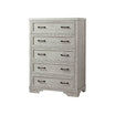 Cômoda Westwood Foundry com 5 gavetas em branco Dove