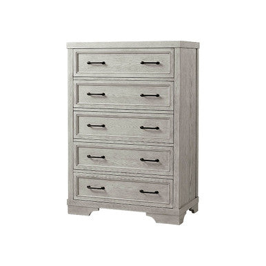 Westwood Foundry 5 Drawer Chest in White Dove- Bambi Baby