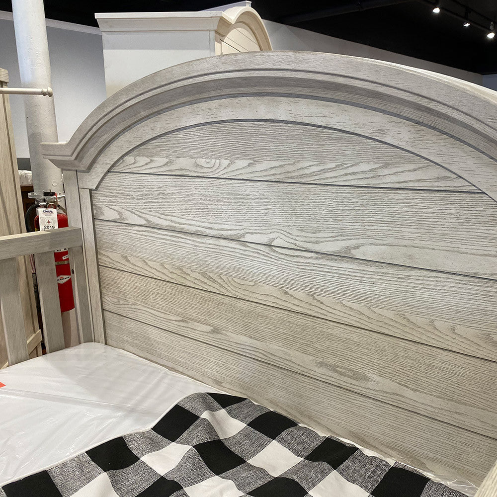 Westwood Foundry 2 Piece Nursery Set - Arched Crib and 6 Drawer in White Dove- Bambi Baby