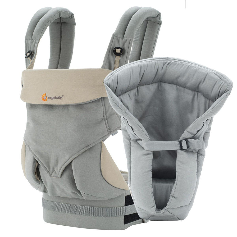 Ergobaby Original Collection Four Position 360 Carrier Bundle of Joy in Grey- Bambi Baby