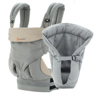 Ergobaby Original Collection Four Position 360 Carrier Bundle of Joy in Grey- Bambi Baby