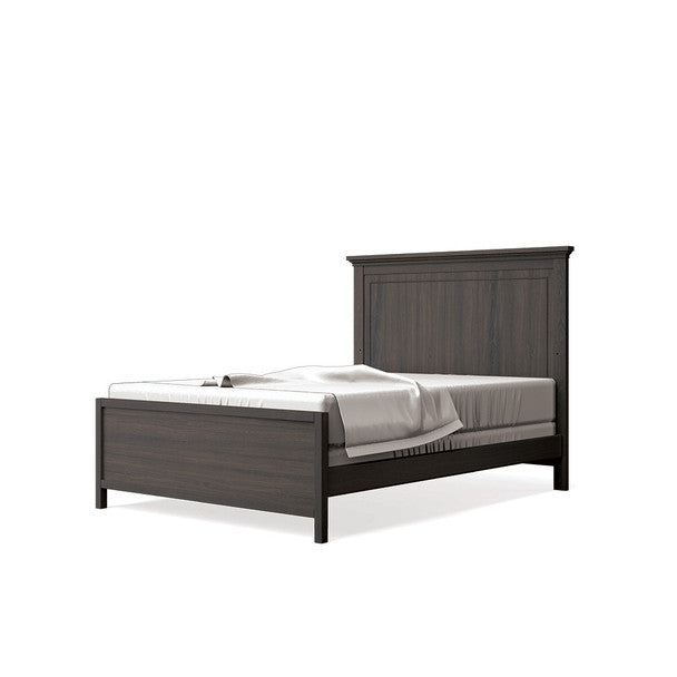 Silva Jackson Full Bed with Low Footboard in Oil Grey- Bambi Baby