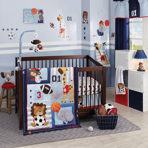 Lambs & Ivy Future All-Star 4 Piece Bedding Set- Bambi Baby