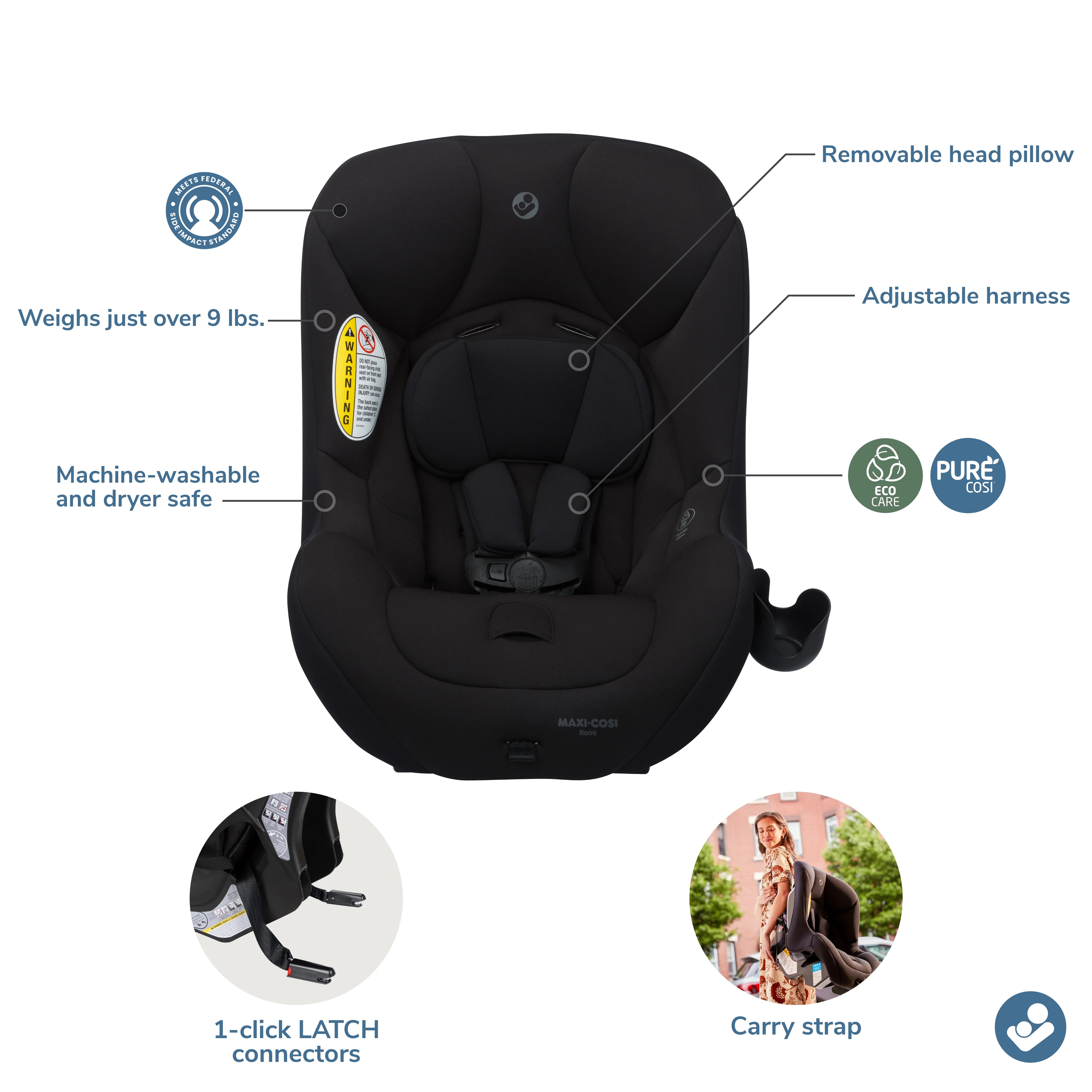 Maxi Cosi Romi 2-in-1 Convertible Car Seat- Bambi Baby