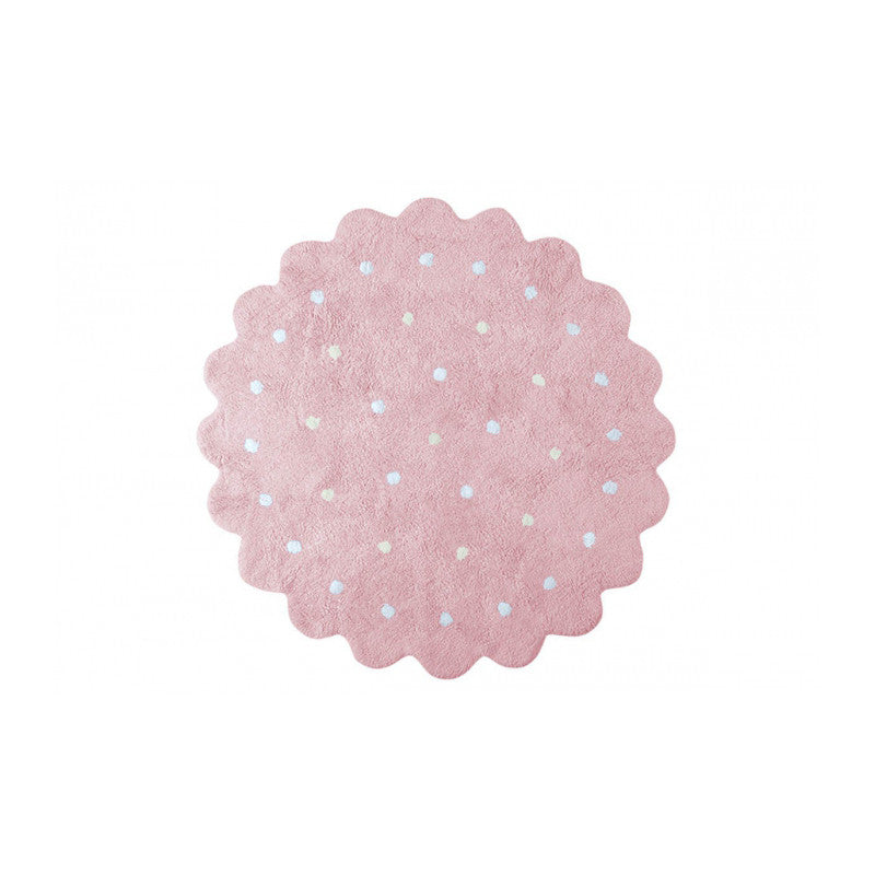 Lorena Canals Little Biscuit Rug in Pink- Bambi Baby