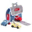 Lambs & Ivy Cars & Tow Truck Garage Interactive Plush Developmental Playset Toy - Bambi Baby
