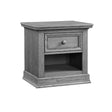 Mesa de cabeceira Oxford Baby Glenbrook Collection em cinza grafite - Bambi Baby