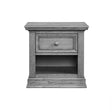 Mesa de cabeceira Oxford Baby Glenbrook Collection em cinza grafite - Bambi Baby