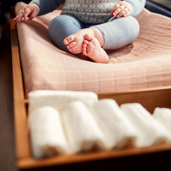 Maxi Cosi Embraced Forms Double Dresser - Chestnut Stain- Bambi Baby