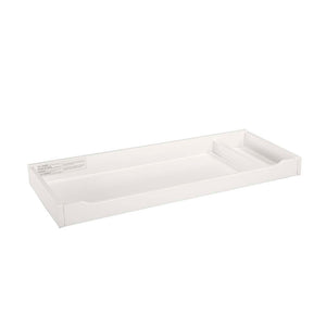 White Wood Taylor Collection Changer Topper - Front View | Bambi Baby