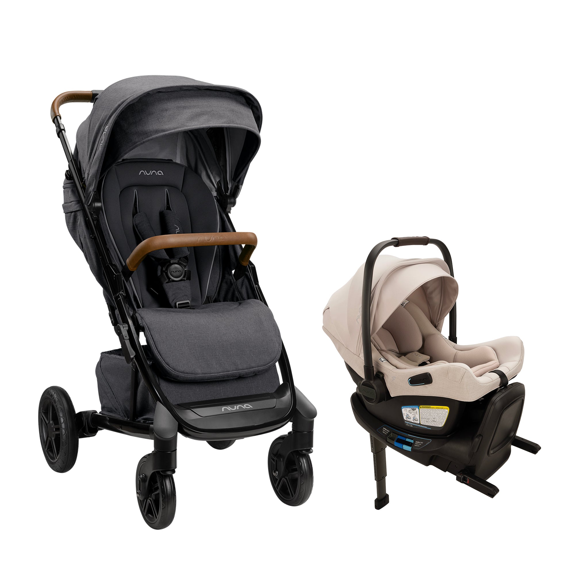 Nuna TRIV Next Stroller + PIPA Aire RX Infant Car Seat Travel System