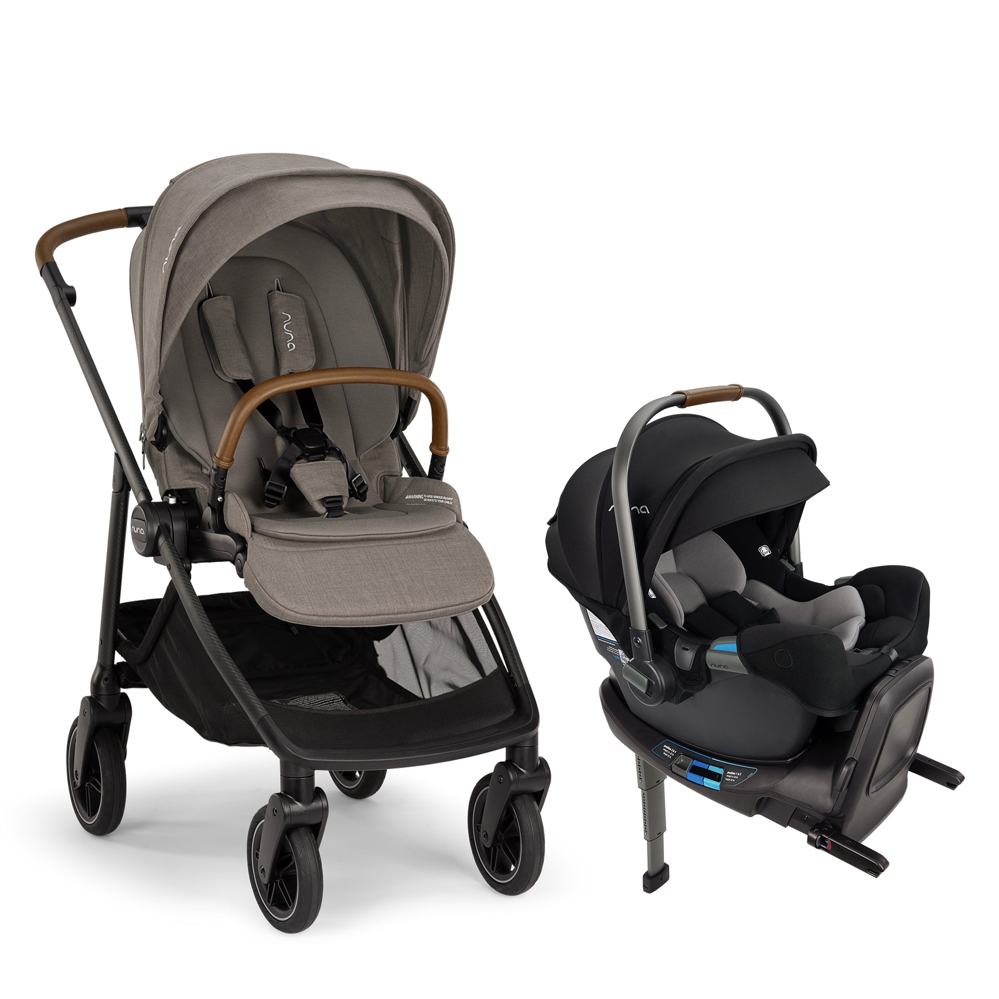 Nuna Swiv Stroller + Pipa RX Infant Car Seat Travel System- Bambi Baby