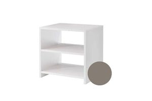 Tulip by Natart Sissi Greige Wood Grain Nursery Nightstand - Front Angle | Bambi Baby