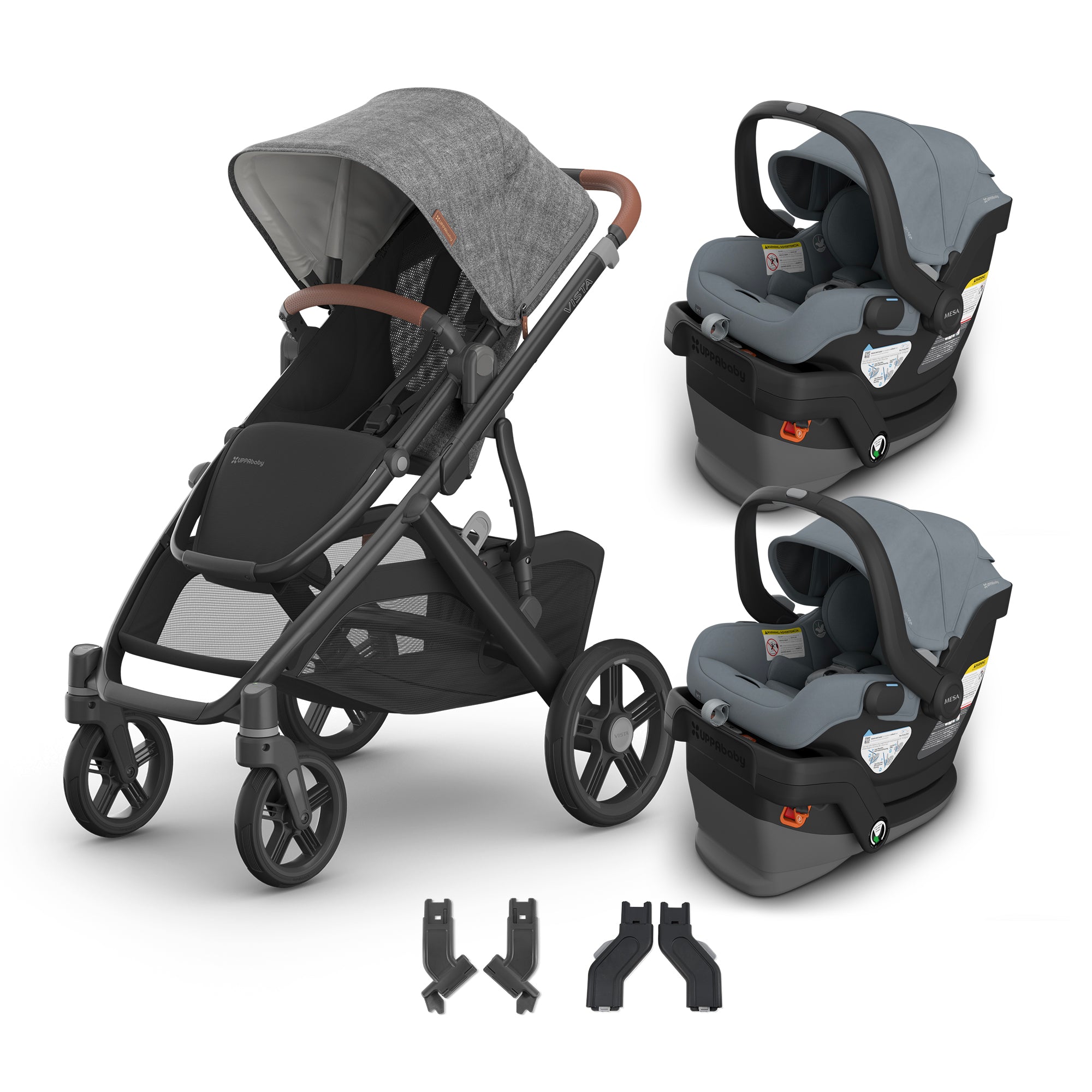 UPPAbaby Vista V3 + MESA V3 Twin Travel System- Bambi Baby
