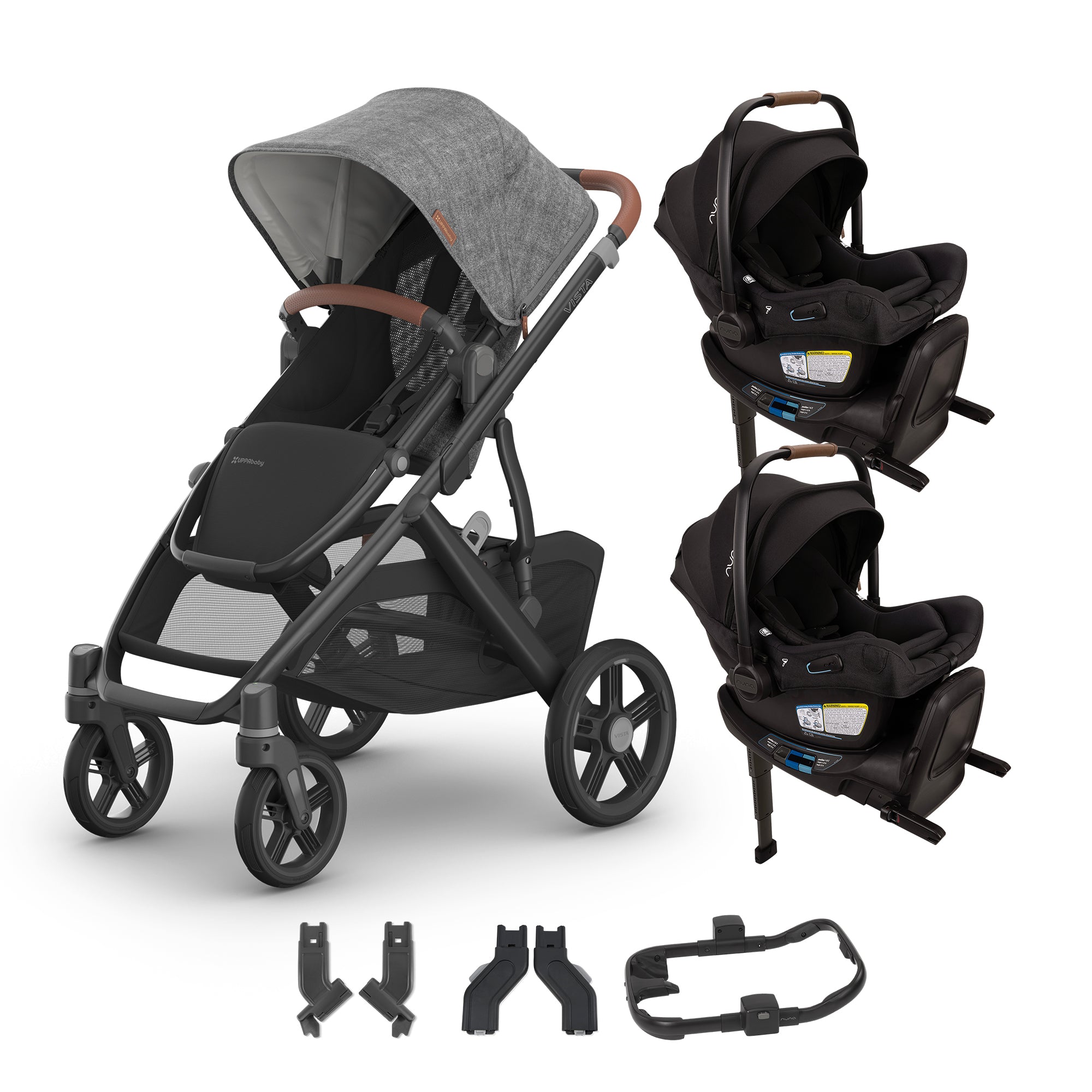 UPPAbaby Vista V3 + Nuna Pipa Aire RX Twin Travel System – Bambi Baby