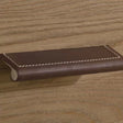 Natart Toscano Drawer Handles in Dark Brown Leather - Bambi Baby
