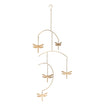 Crane Baby Dragonfly Brass Nursery Ceiling Hanging Decor
