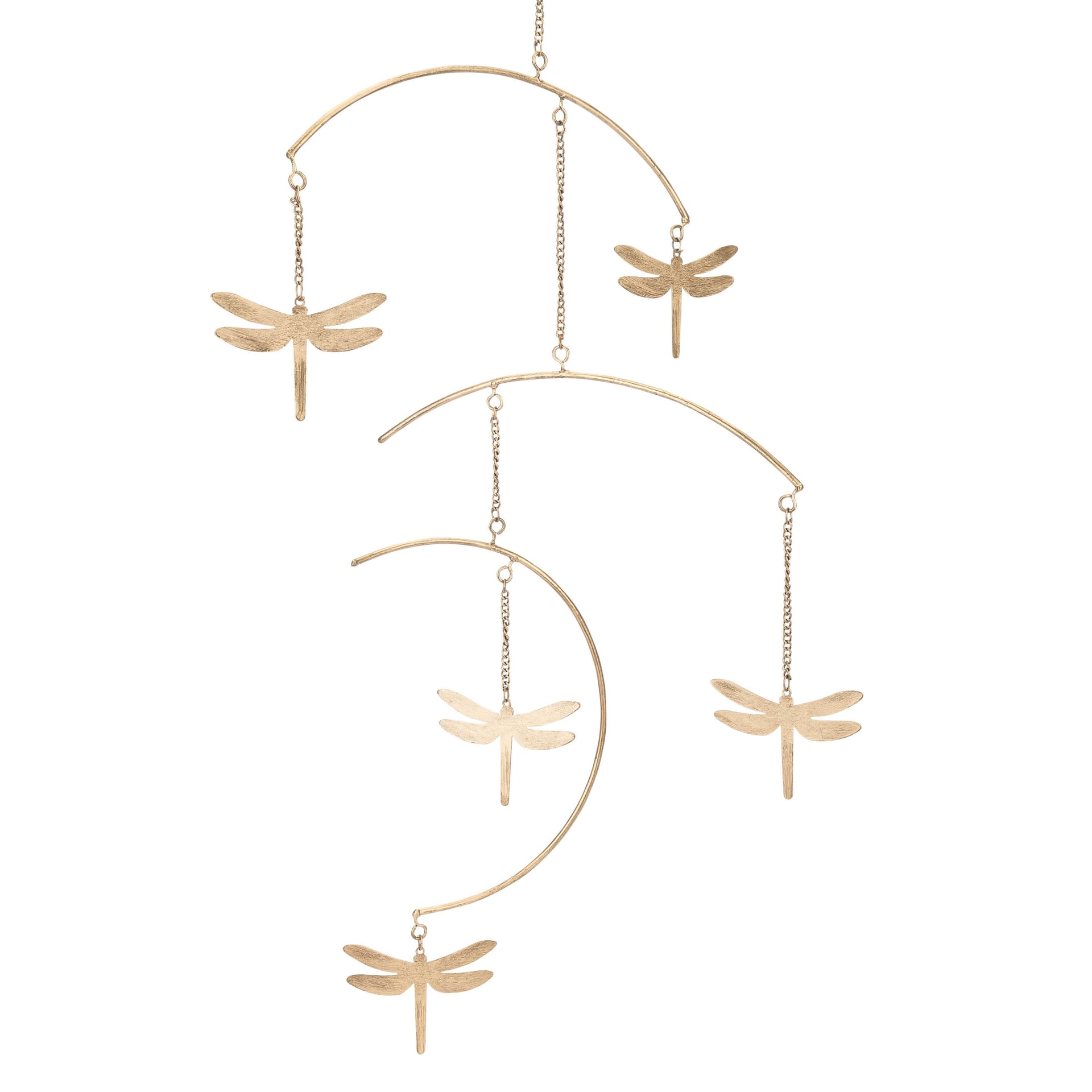 Crane Baby Dragonfly Brass Nursery Ceiling Hanging Decor- Bambi Baby