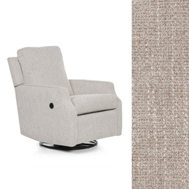 Oilo Harlow Recliner w/ Power in HP Trek Pebble- Bambi Baby