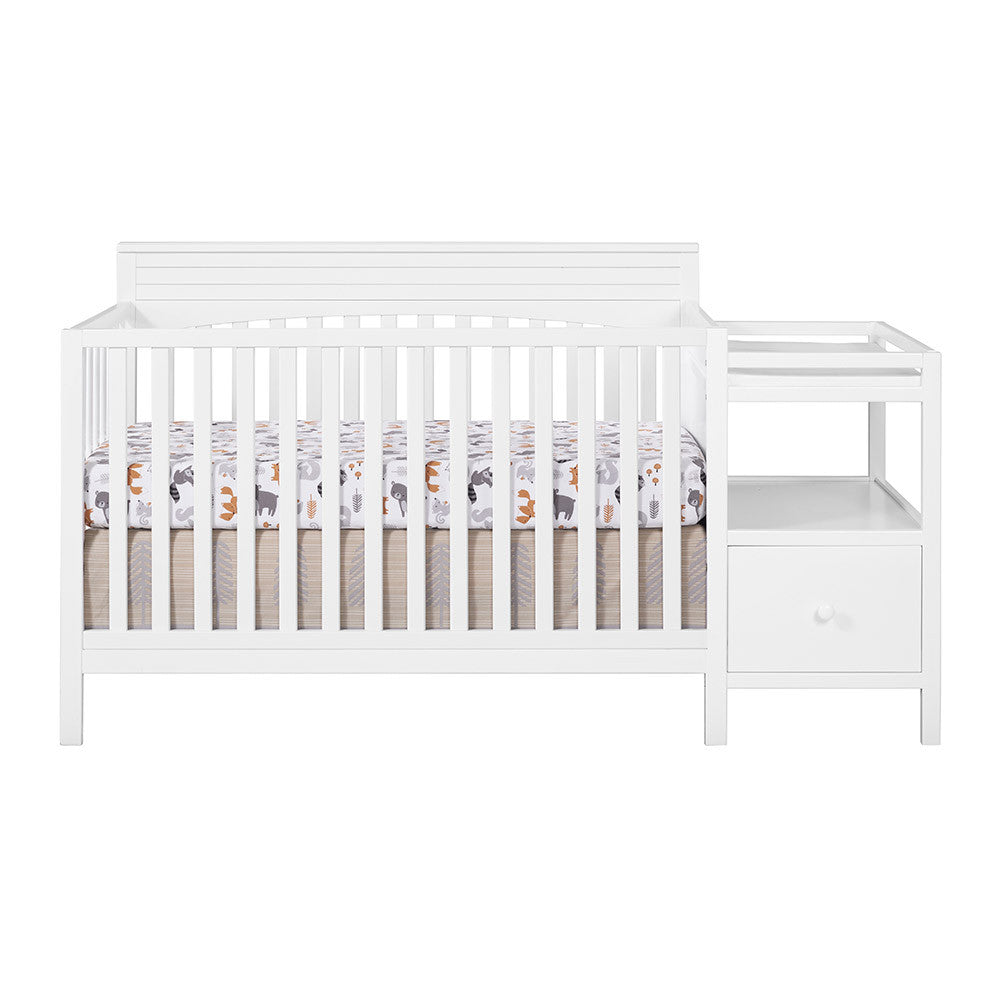 Oxford Harper 4 In 1 Crib And Changer Snow White- Bambi Baby