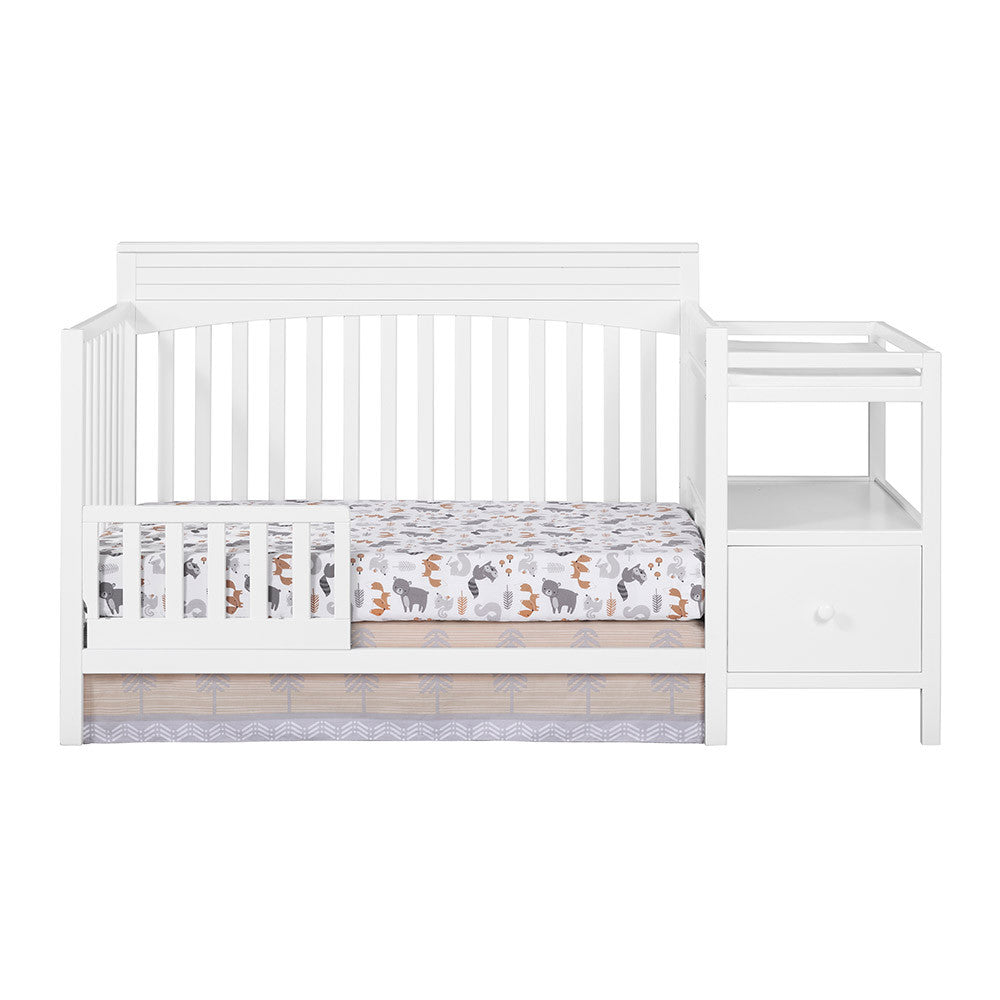 Oxford Harper 4 In 1 Crib And Changer Snow White- Bambi Baby