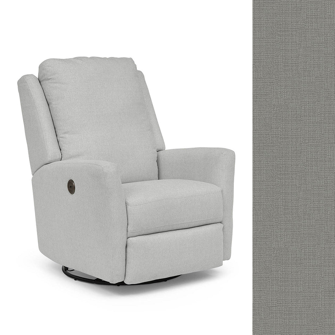 Storytime by Best Chairs Heatherly Power Swivel Glider Recliner- Bambi Baby