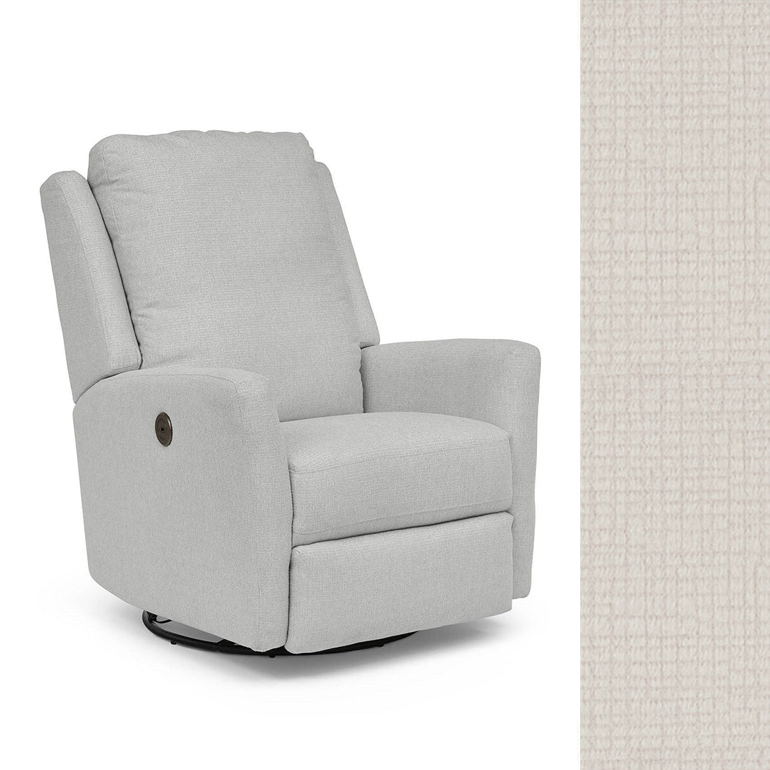 Storytime by Best Chairs Heatherly Power Swivel Glider Recliner- Bambi Baby