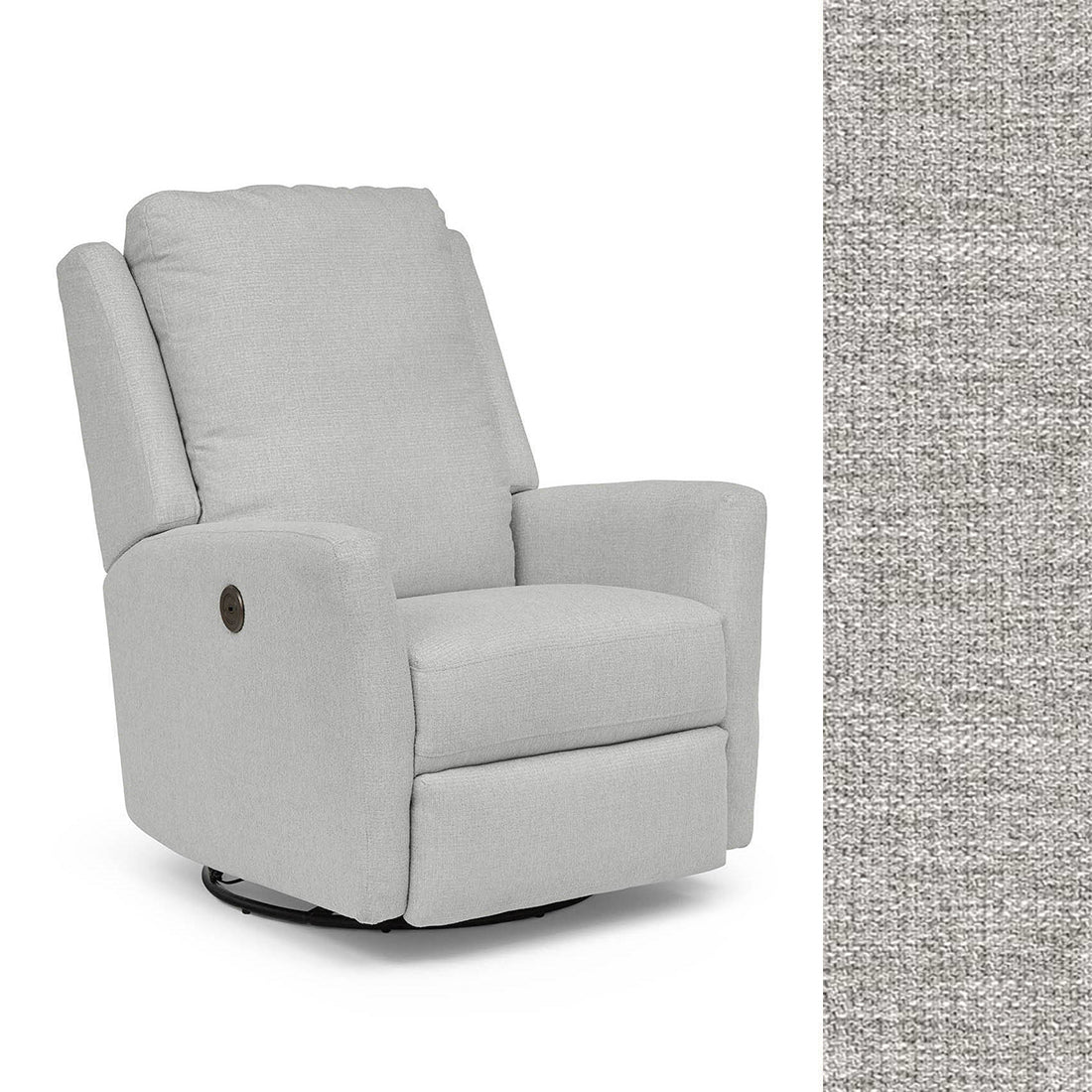 Storytime by Best Chairs Heatherly Power Swivel Glider Recliner- Bambi Baby
