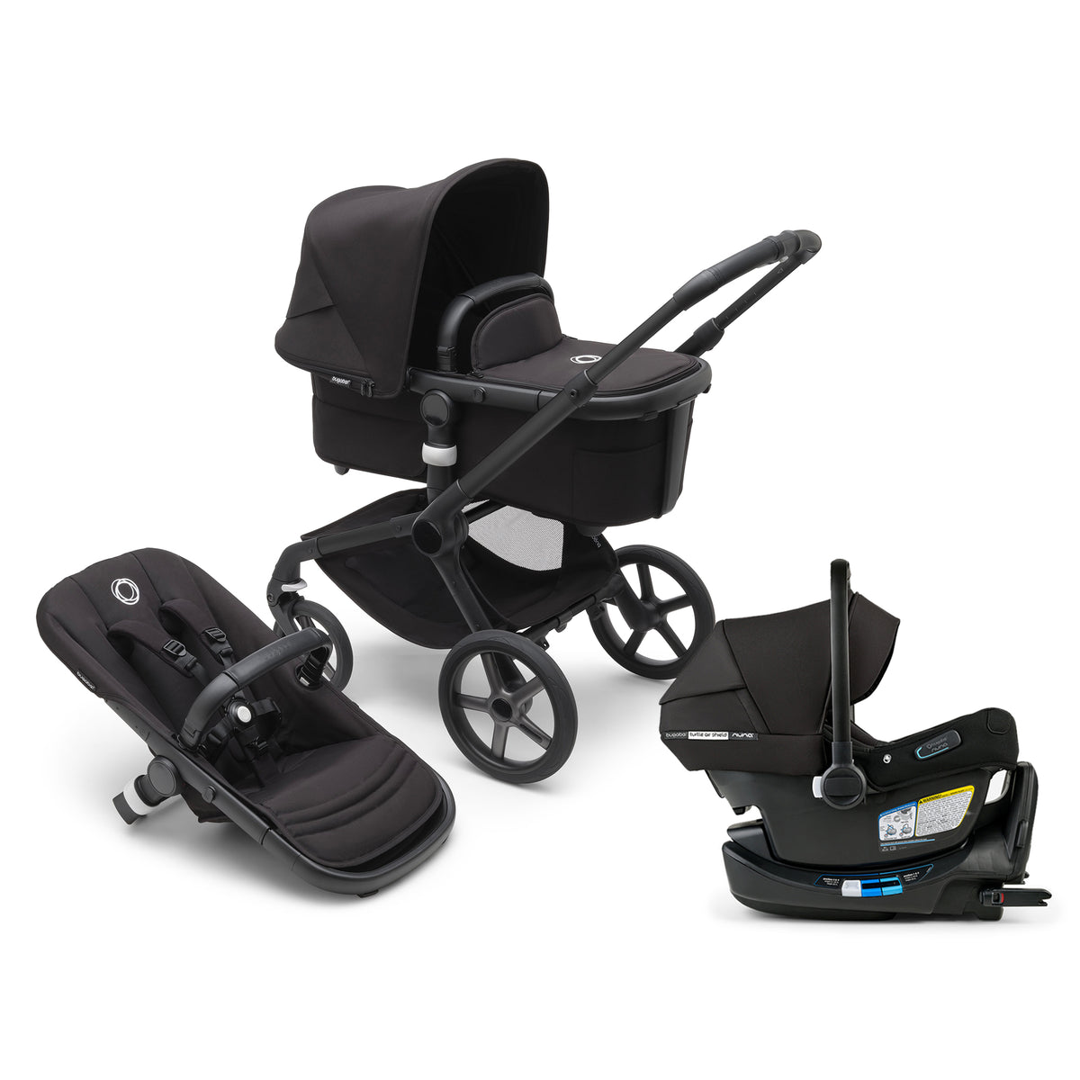 bugaboo fox 2 newborn insert Bugaboo Fox 5 Renew Bassinet and Seat Stroller + Turtle Air Shield By – Bambi Baby