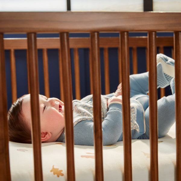 Maxi Cosi Embraced Forms Island Crib - Chestnut Stain- Bambi Baby