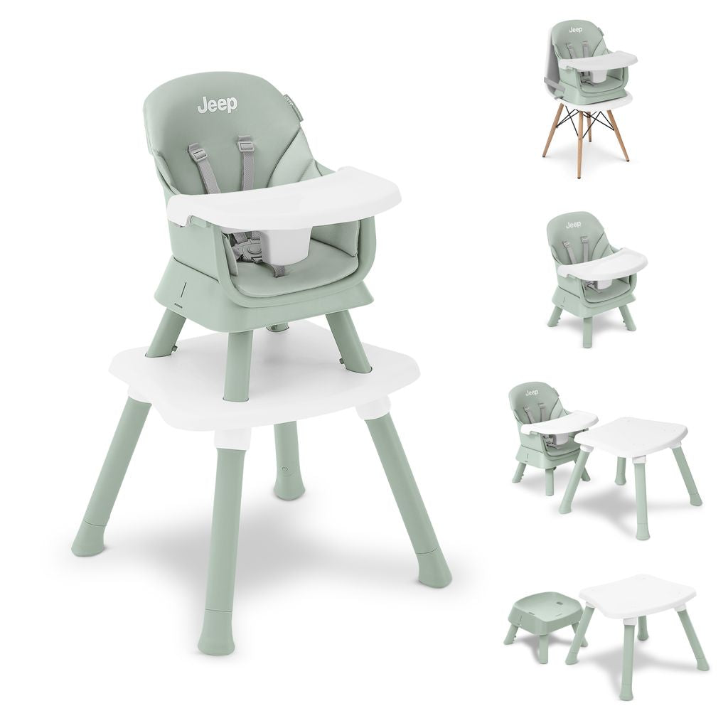 Jeep Milestone 6-in-1 High Chair- Bambi Baby