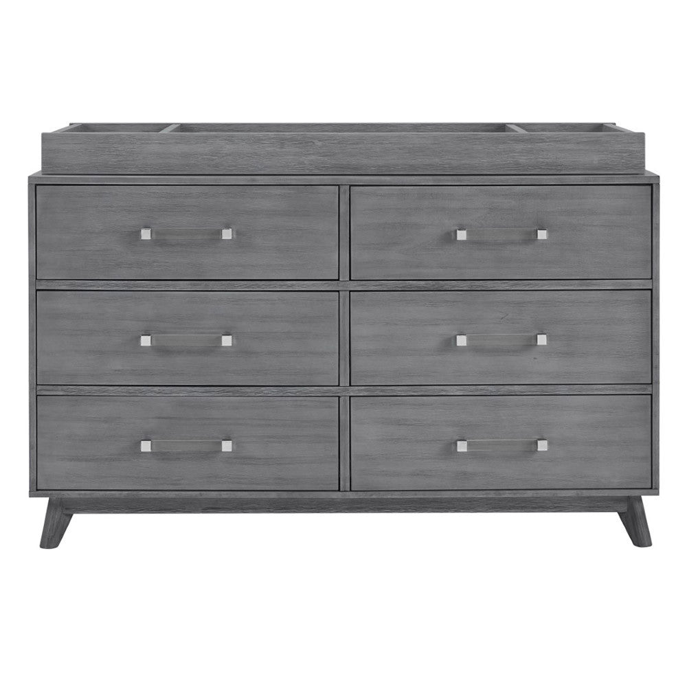 Oxford Holland Changing Topper in Cloud Gray- Bambi Baby
