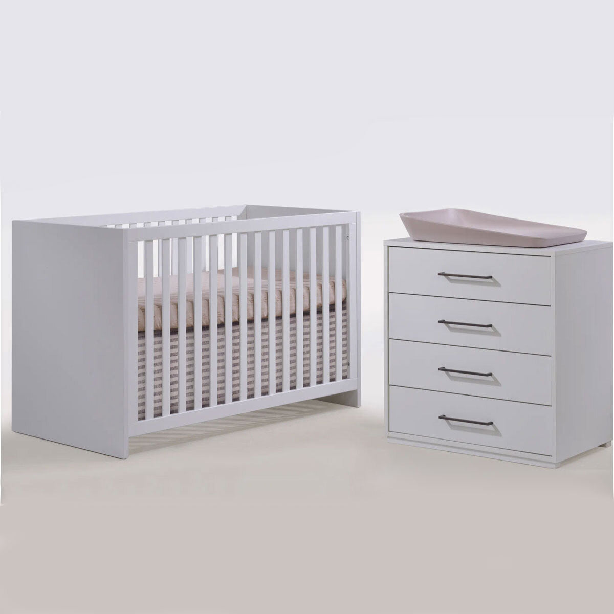 Tulip by Natart Contempo Crib with 4 Drawer Dresser- Bambi Baby