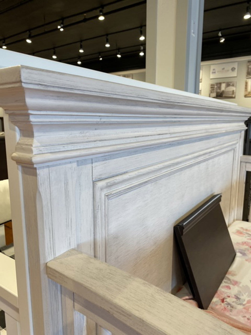 Westwood Olivia Conversion Rail in Brushed White- Bambi Baby