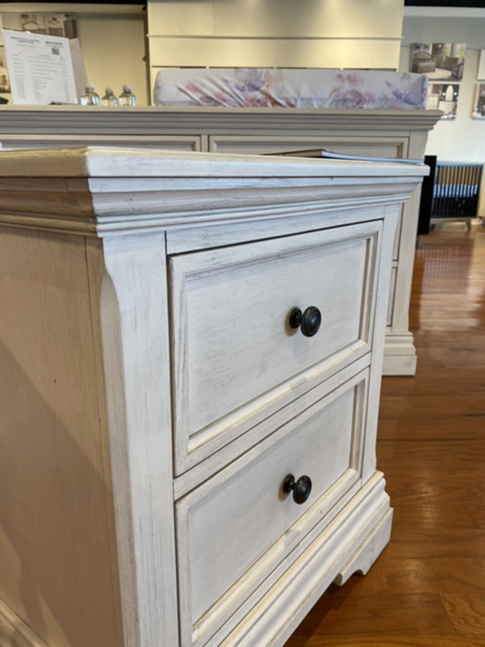 Westwood Olivia Conversion Rail in Brushed White- Bambi Baby
