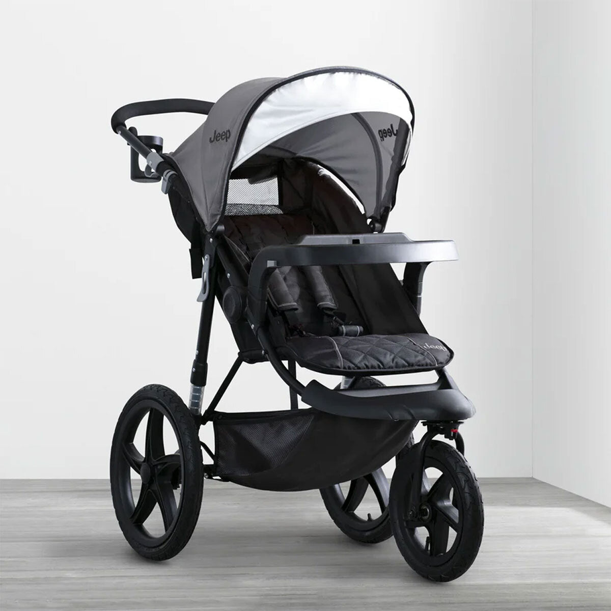 Jeep Classic Jogging Stroller - Grey (2094)- Bambi Baby