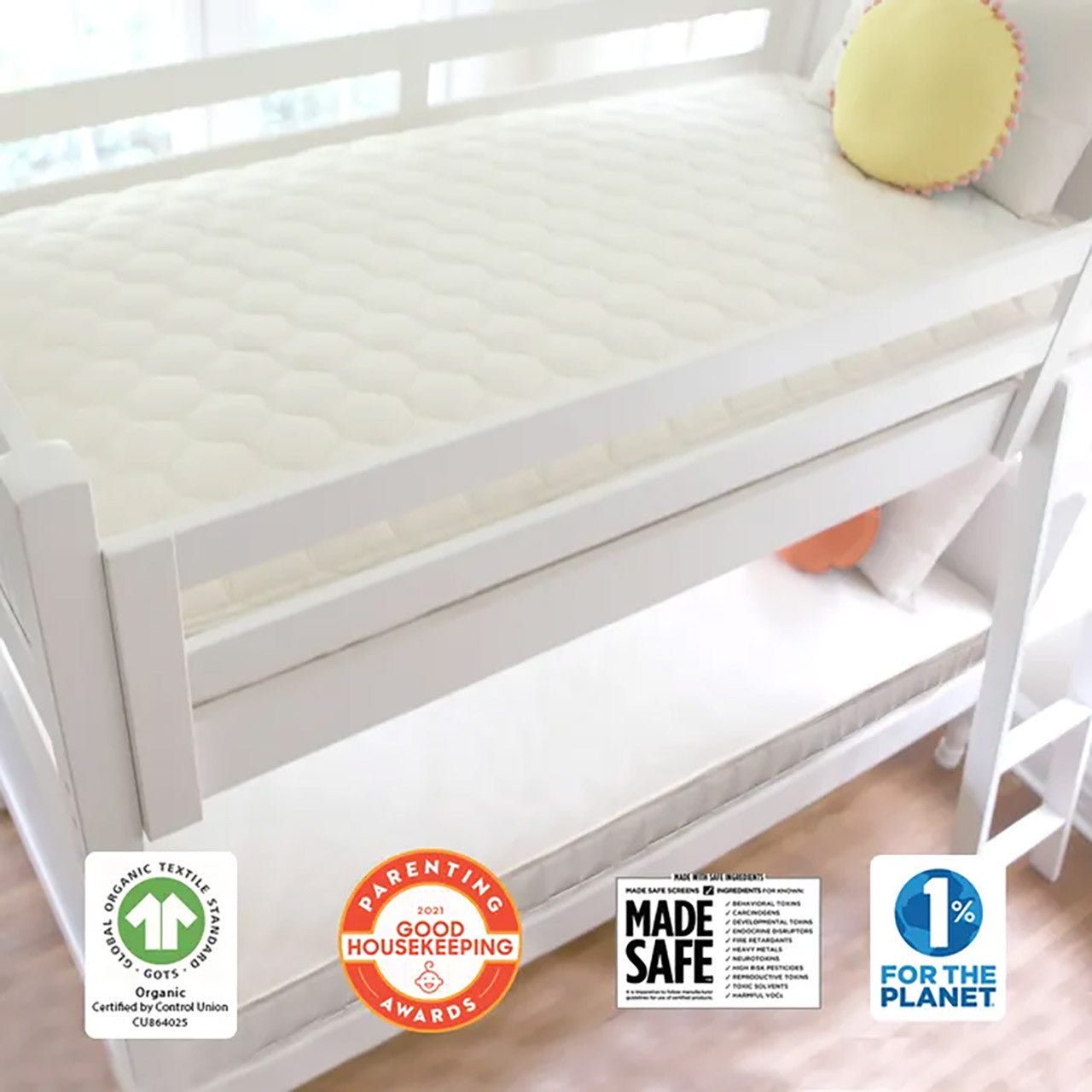 Naturepedic Twin 2 in 1 ULTRA/QUILTED Trundle - Quilt/Nat- Bambi Baby