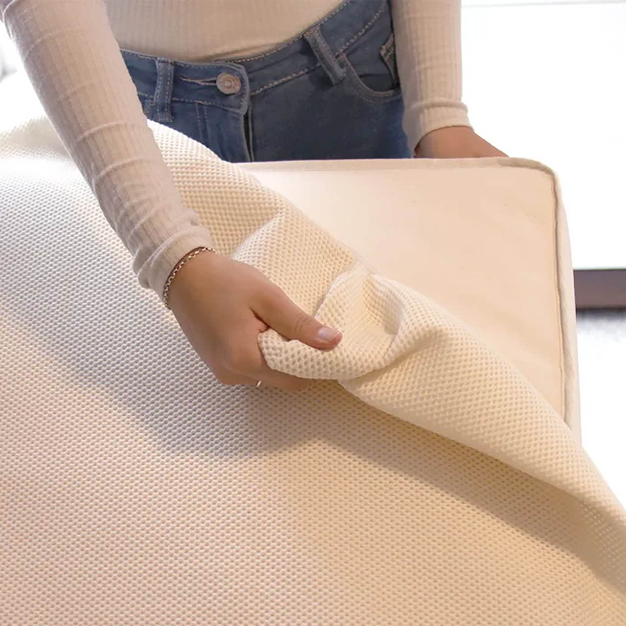 Naturepedic Breathable Mini Crib Mattress - Natural- Bambi Baby