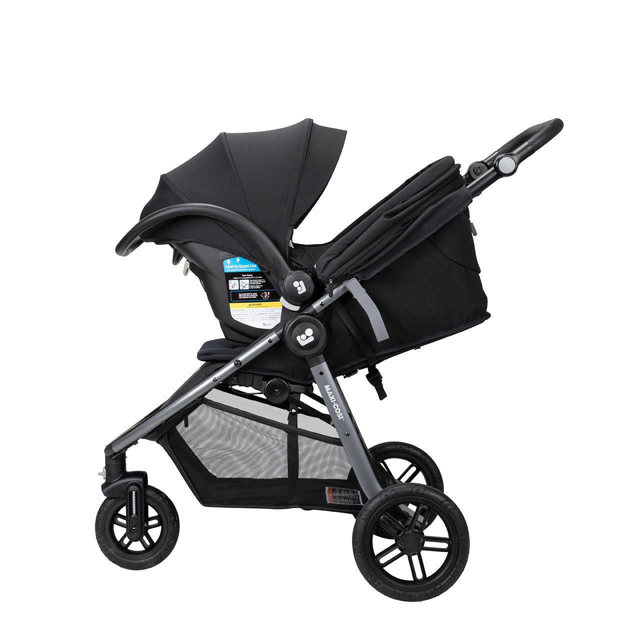 Maxi Cosi Gia XP 3-Wheel Stroller in Midnight Black- Bambi Baby