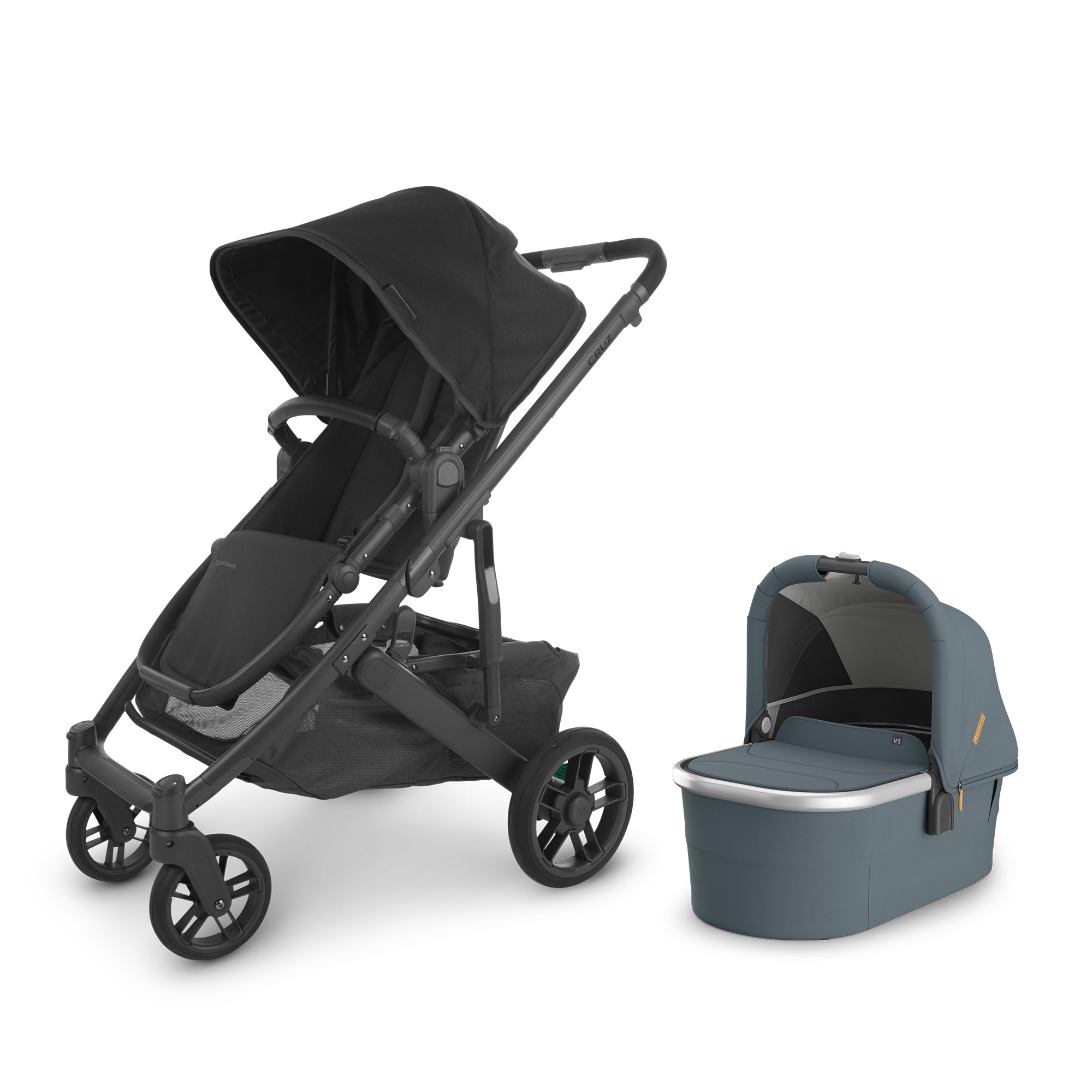 Uppa Baby Cruz V2 From Birth Bundle (Stroller + Bassinet V3)- Bambi Baby