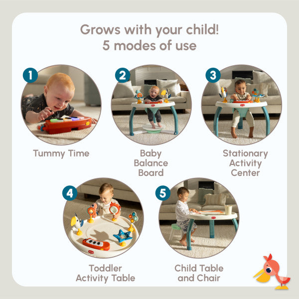 Tiny Love Tiny Mariners 5-in-1 Here I Grow Stationary Activity Center- Bambi Baby
