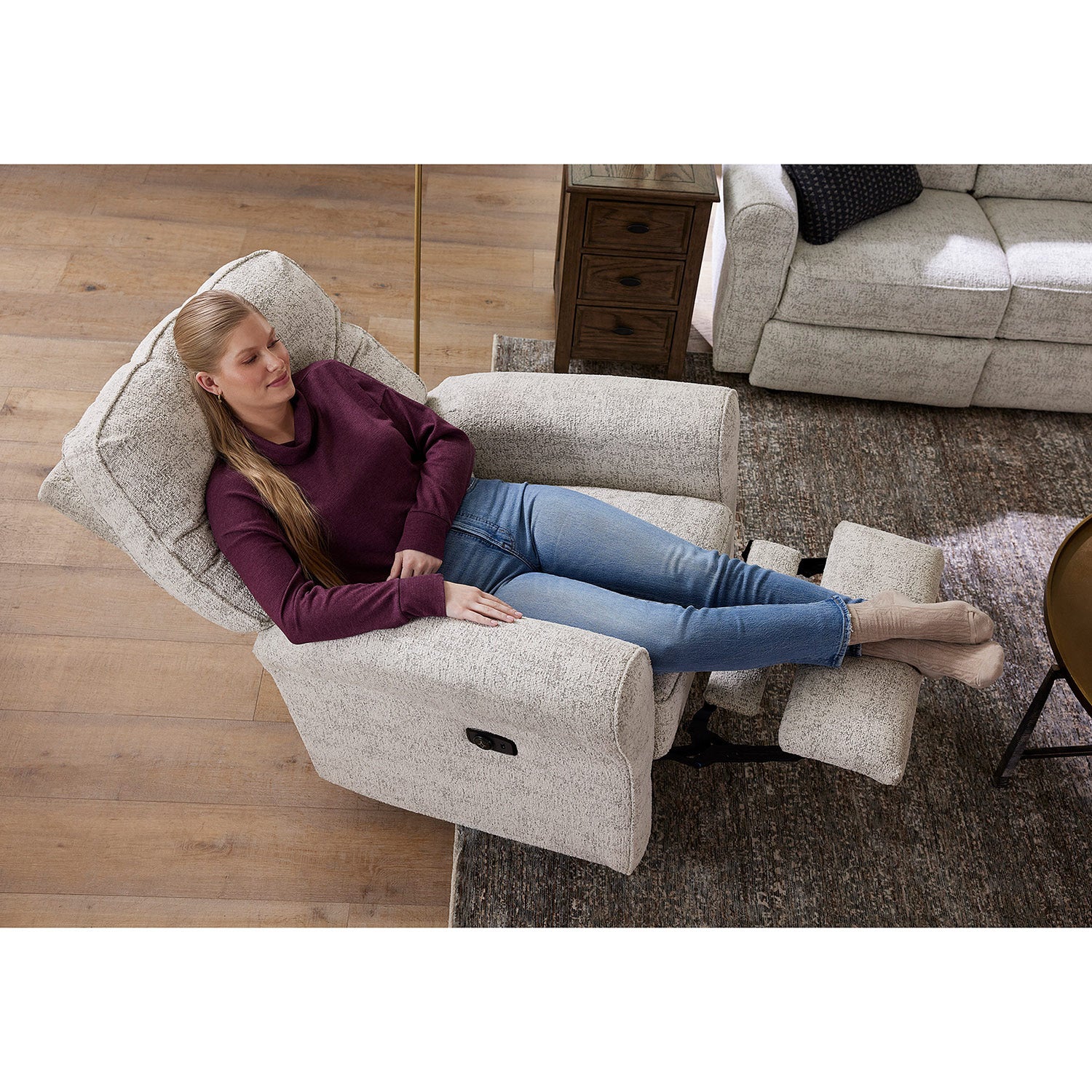 Best Chairs Josey Power Swivel Glider Recliner- Bambi Baby