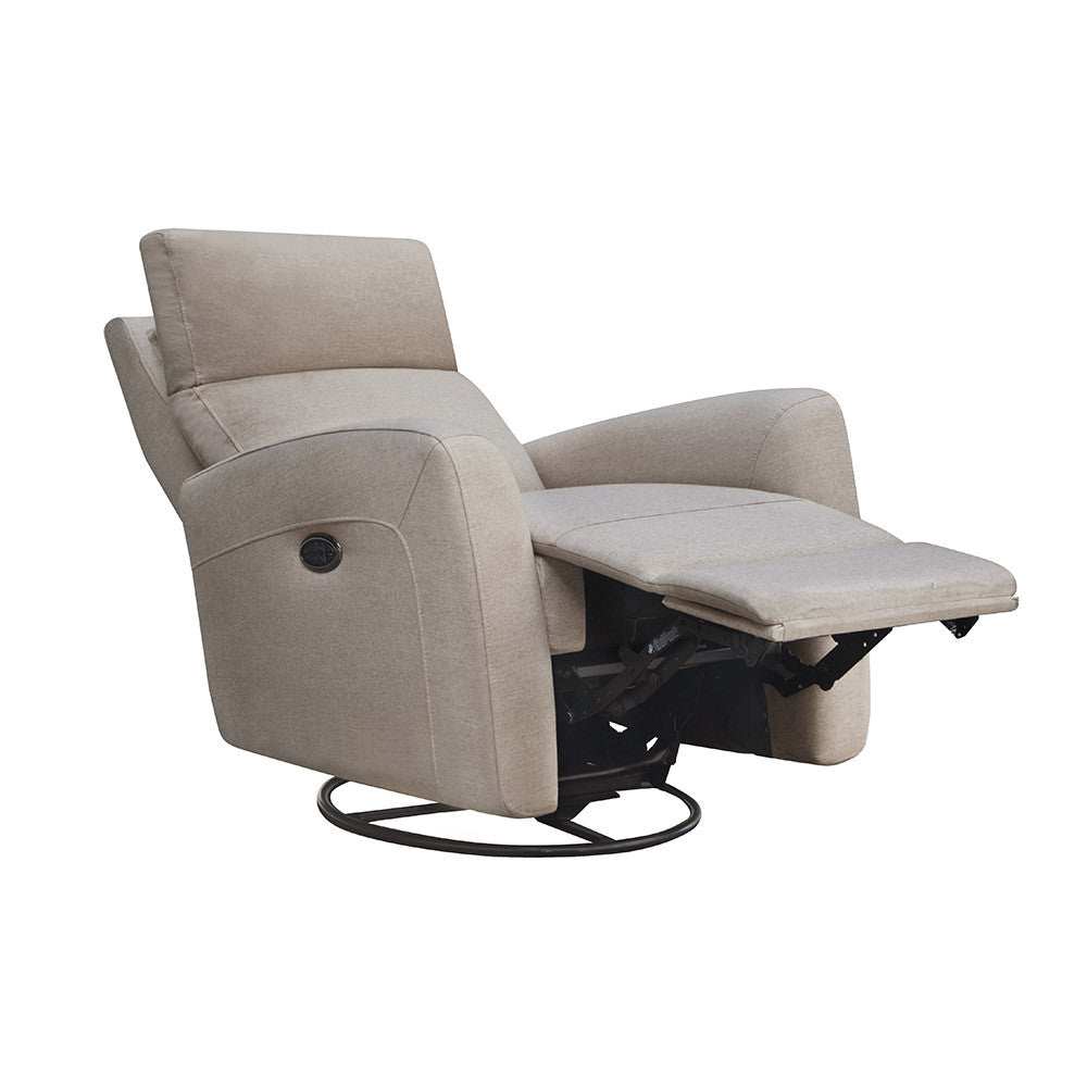Westwood Jordan Glider - Triple Power - Lumbar - Headrest- Recline with USB in Camel- Bambi Baby
