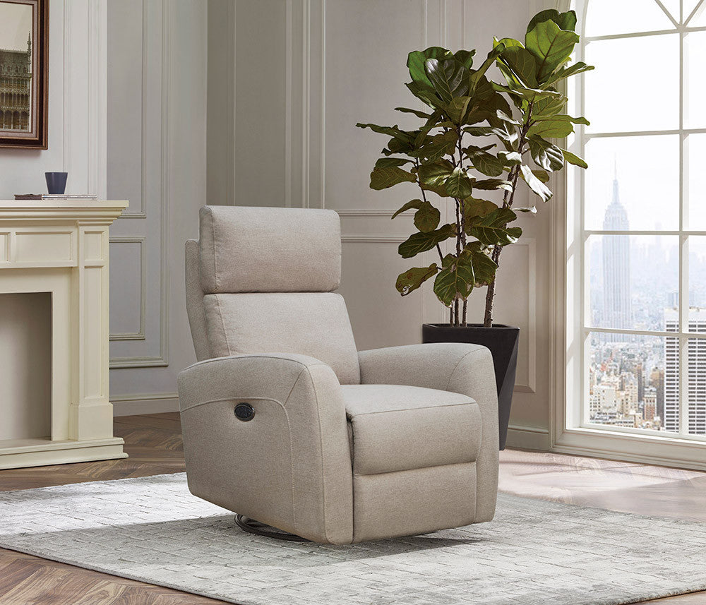 Westwood Jordan Glider - Triple Power - Lumbar - Headrest- Recline with USB in Camel- Bambi Baby