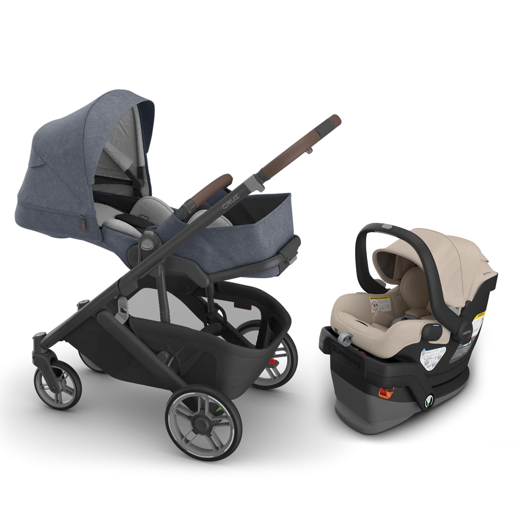 UPPAbaby Cruz V3 + Mesa V3 Travel System- Bambi Baby