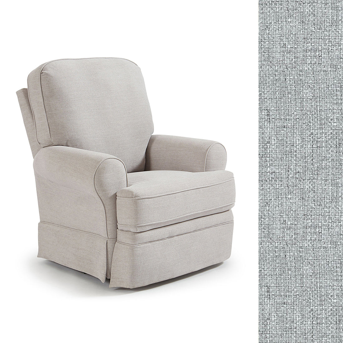 Storytime by Best Chairs Juliana Swivel Glider Recliner- Bambi Baby
