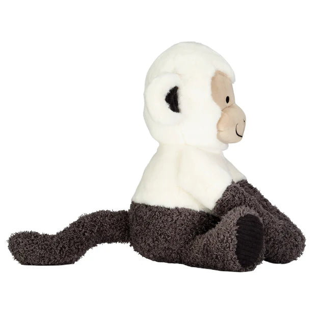 Lambs & Ivy Plush Jungle Party White/Gray Plush Monkey Stuffed Animal Toy - Charlie- Bambi Baby