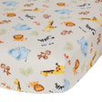 Lençol de berço Bedtime Originals Jungle Buddies - Bambi Baby